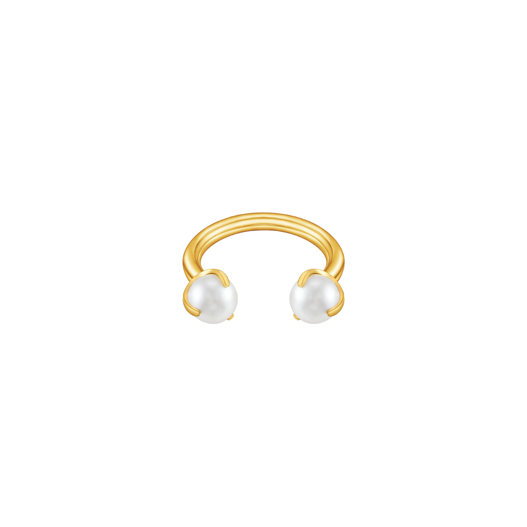 Pearl Horseshoe Circular Barbell