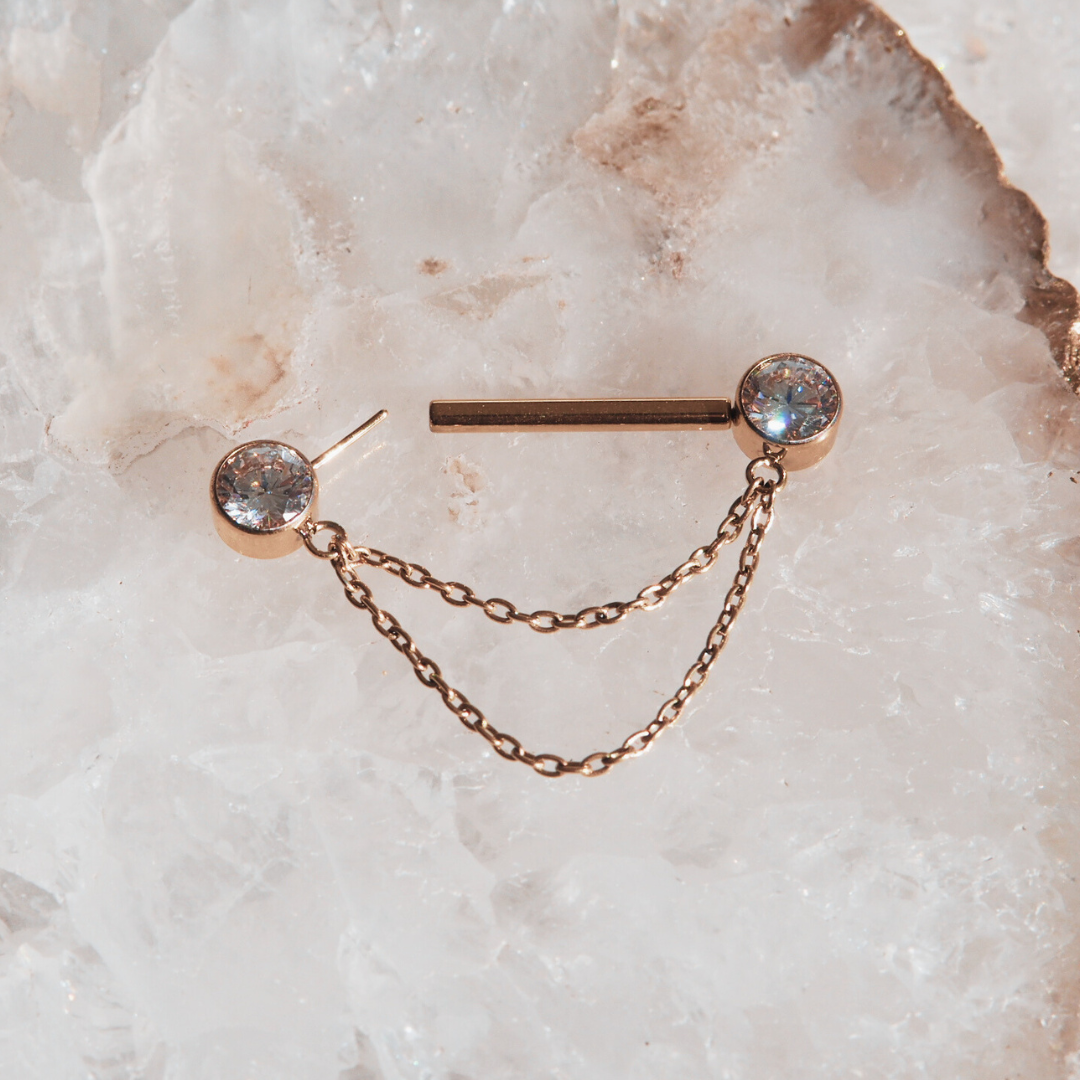 Elysian Cascade Nipple Barbell 14G