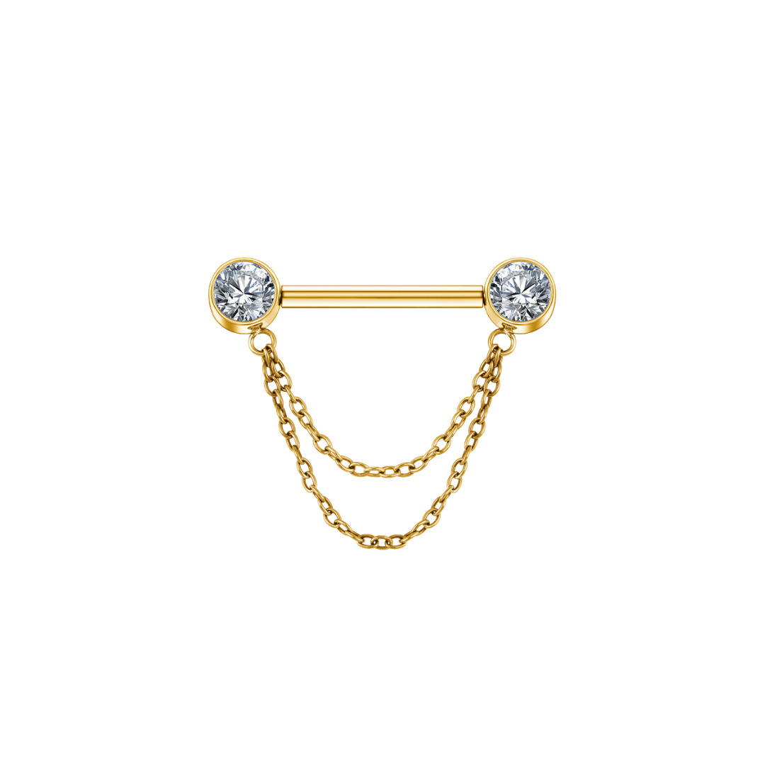 Elysian Cascade Nipple Barbell 14G