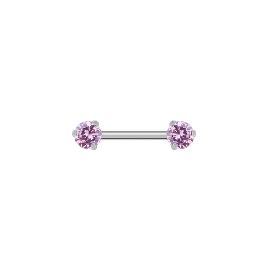 Sola Pink Nipple Barbell 14G