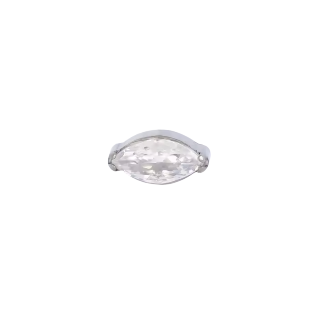 Marquise Threadless End